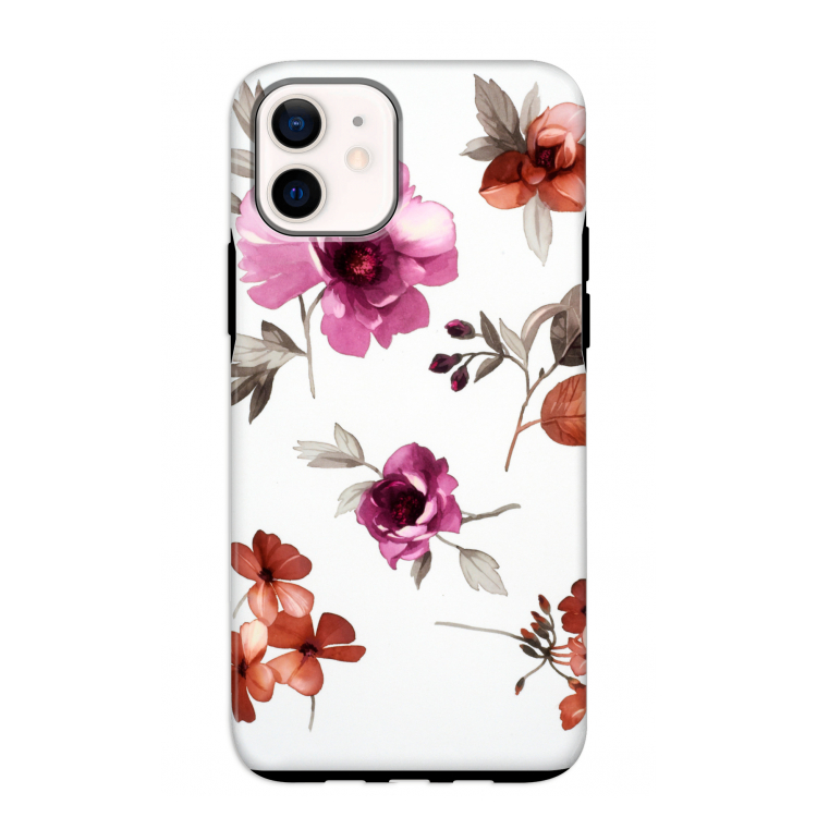 Geschilderde bloemen: iPhone 12 mini Tough Case