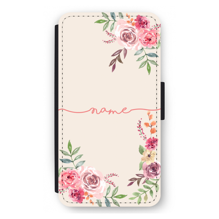 Rozen: iPhone 12 mini Flip Hoesje