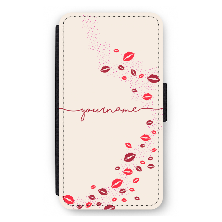 Kusjes: iPhone 12 mini Flip Hoesje