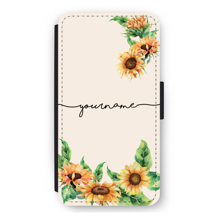 Zonnebloemen: iPhone 12 mini Flip Hoesje