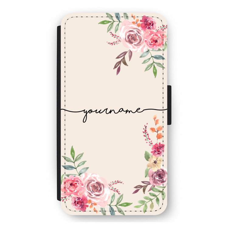 Rozen: iPhone 12 mini Flip Hoesje