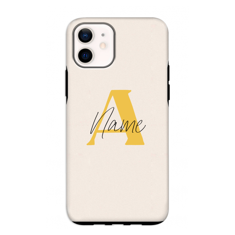 Amber Script: iPhone 12 mini Tough Case