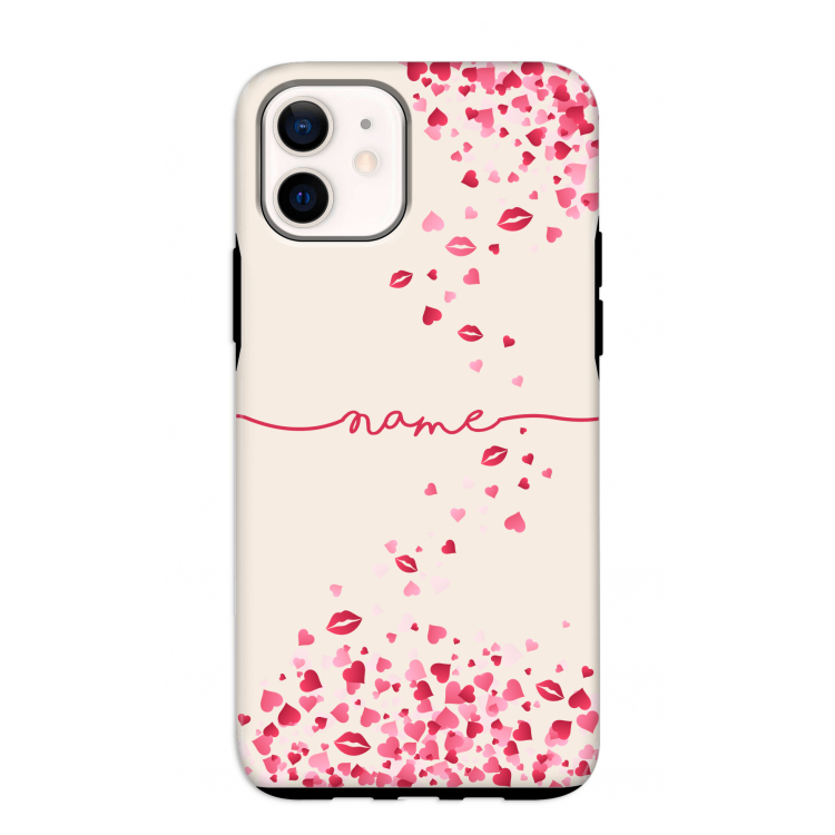 Hartjes en kusjes: iPhone 12 mini Tough Case