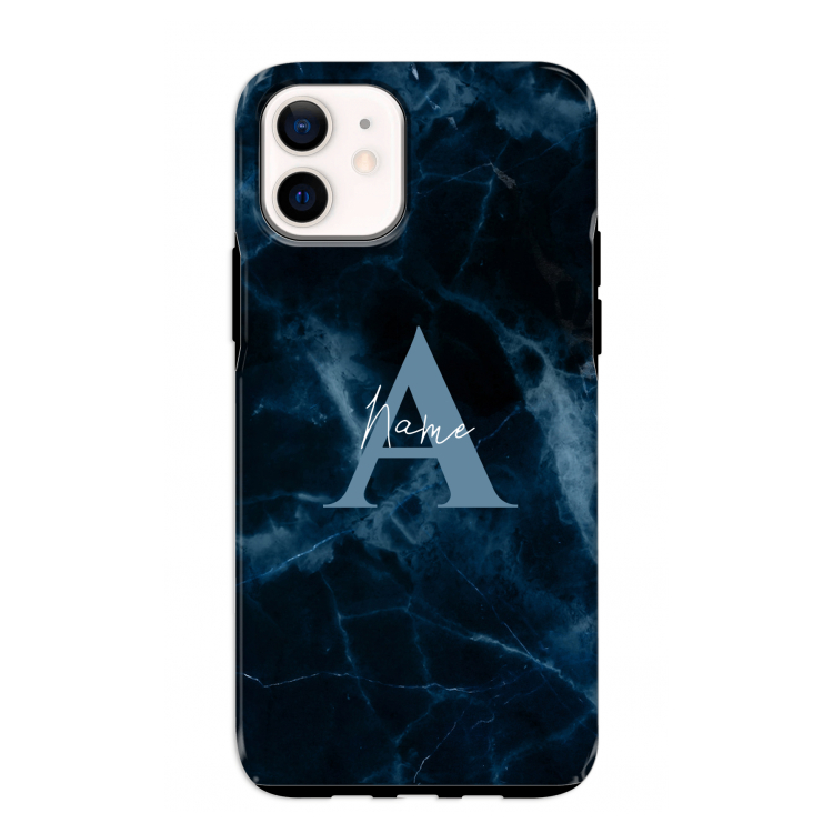 Midnight Marble: iPhone 12 mini Tough Case