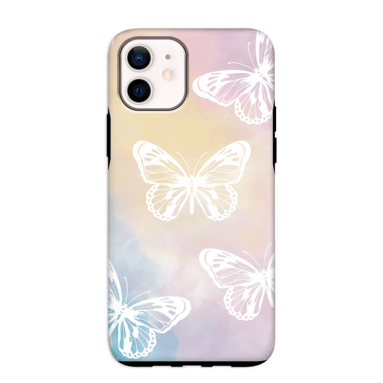 White butterfly: iPhone 12 mini Tough Case