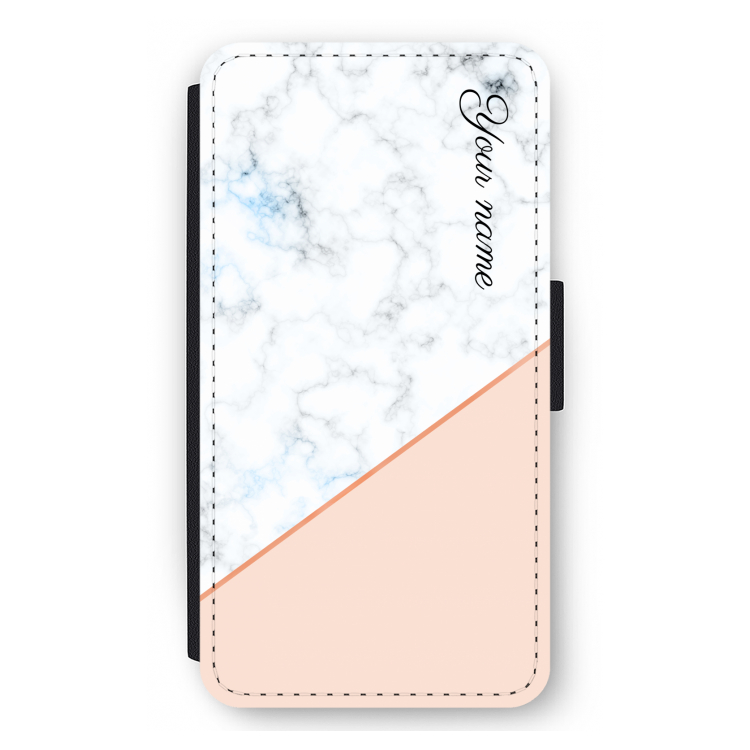 Marmer in stijl: iPhone 12 mini Flip Hoesje