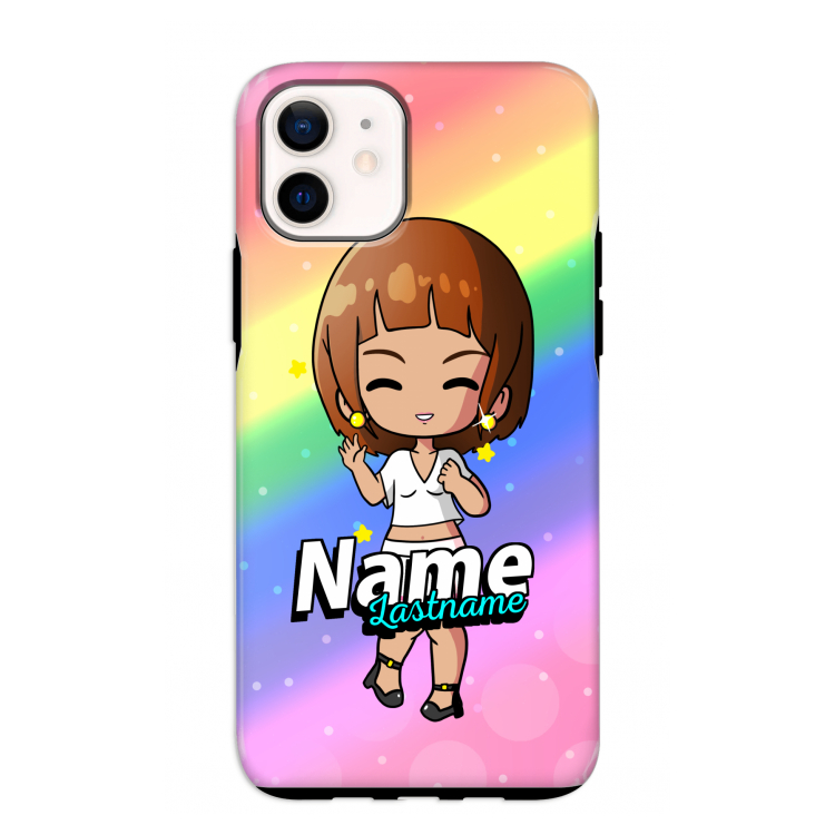 Chibi Maker vrouw: iPhone 12 mini Tough Case