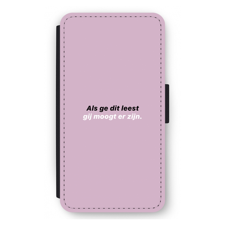 gij moogt er zijn: iPhone 12 mini Flip Hoesje