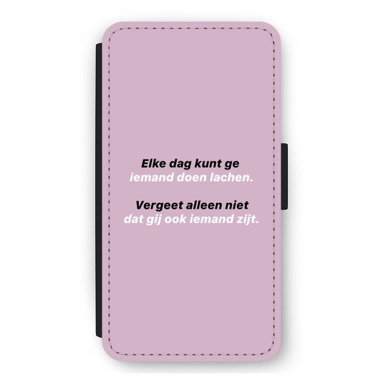 gij zijt ook iemand: iPhone 12 mini Flip Hoesje