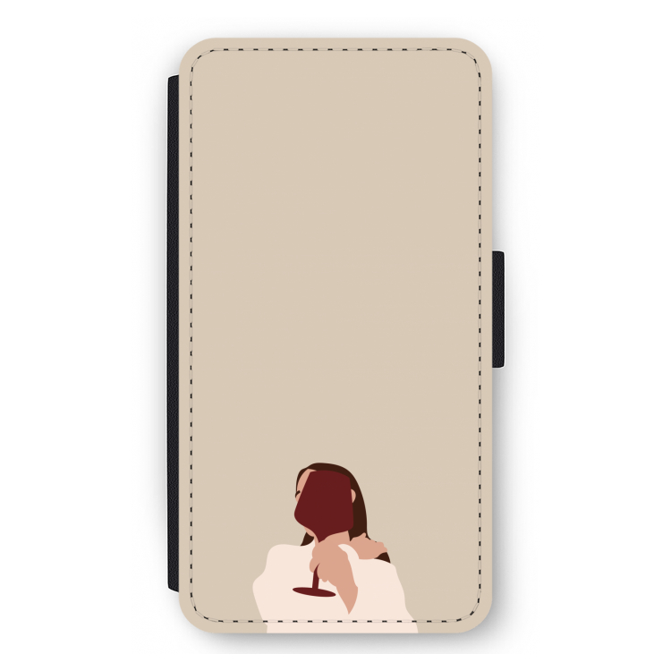 I drink wine: iPhone 12 mini Flip Hoesje