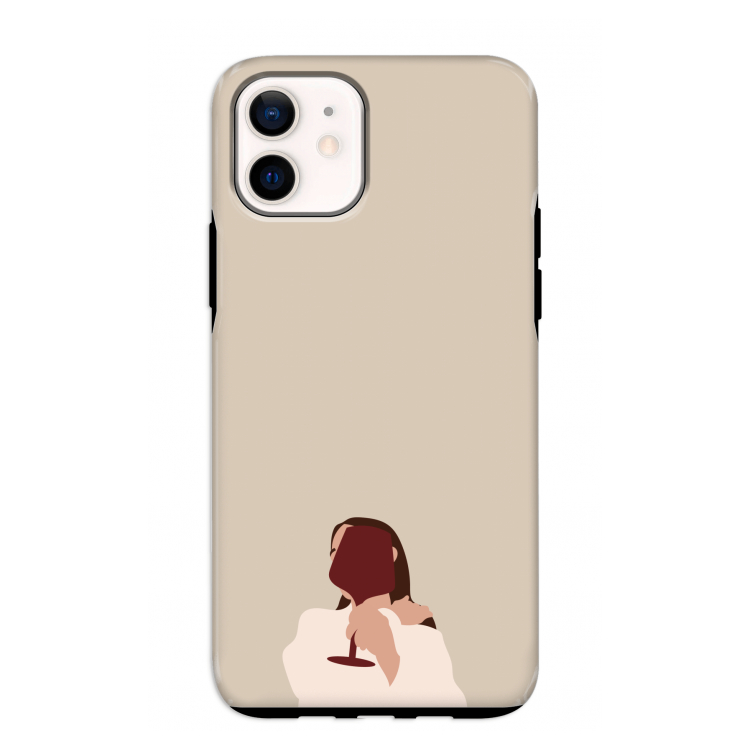 I drink wine: iPhone 12 mini Tough Case