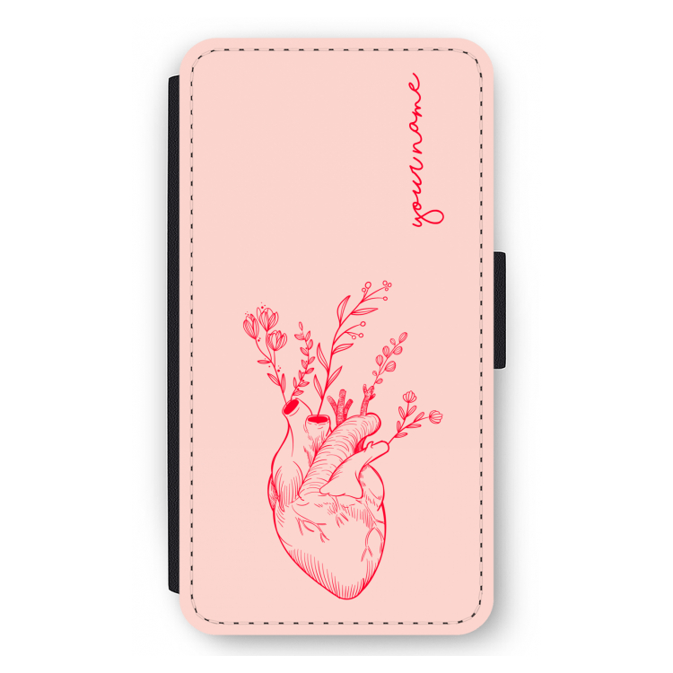Blooming Heart: iPhone 12 mini Flip Hoesje