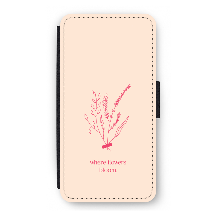 Where flowers bloom: iPhone 12 Pro Flip Hoesje