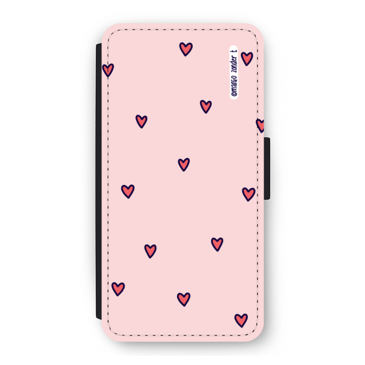 Hartjes: iPhone 12 Pro Flip Hoesje