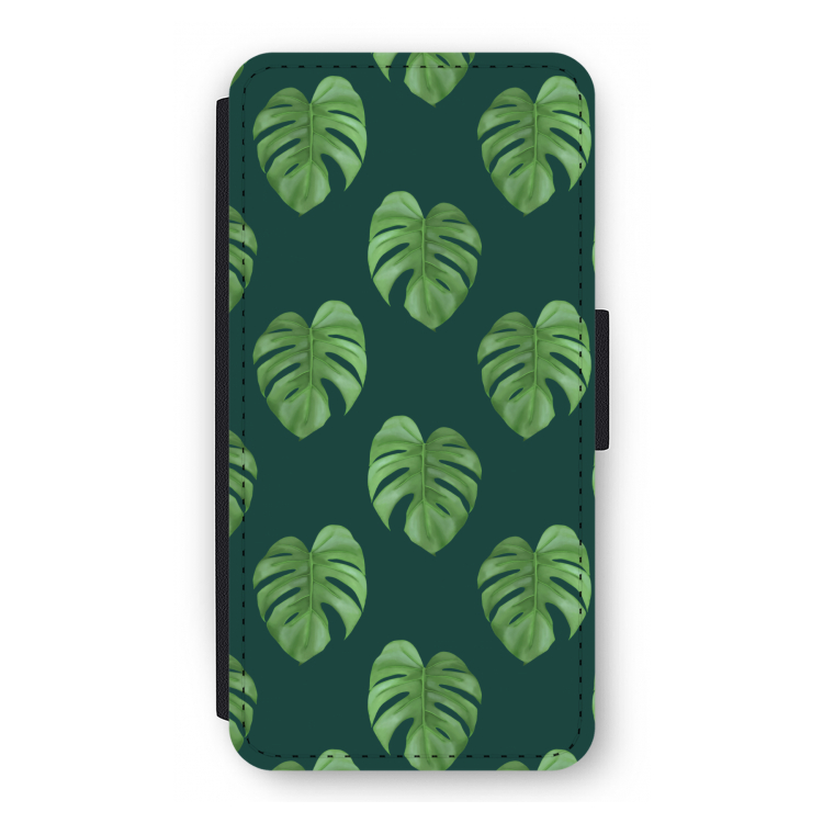 Monstera leaves: iPhone 12 Pro Flip Hoesje