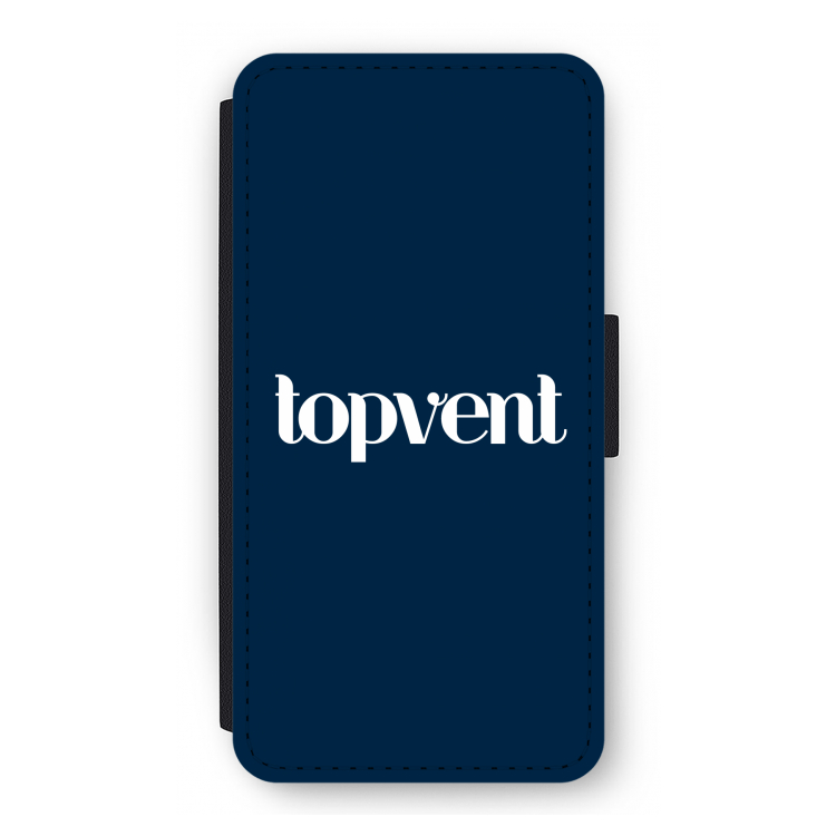 Topvent Navy: iPhone 12 Pro Flip Hoesje