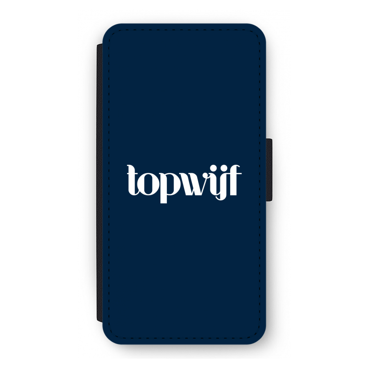 Topwijf Navy: iPhone 12 Pro Flip Hoesje