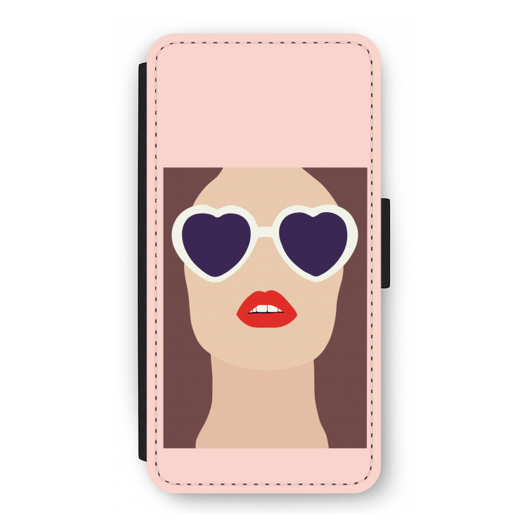 Red lips: iPhone 12 Pro Flip Hoesje