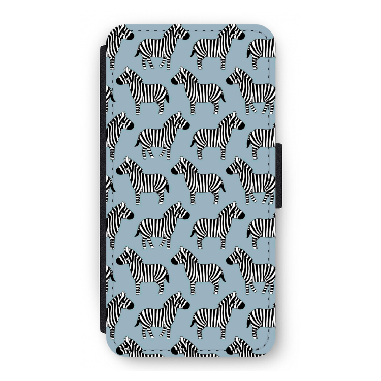 Zebra: iPhone 12 Pro Flip Hoesje