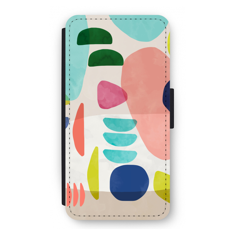 Bold Rounded Shapes: iPhone 12 Pro Flip Hoesje