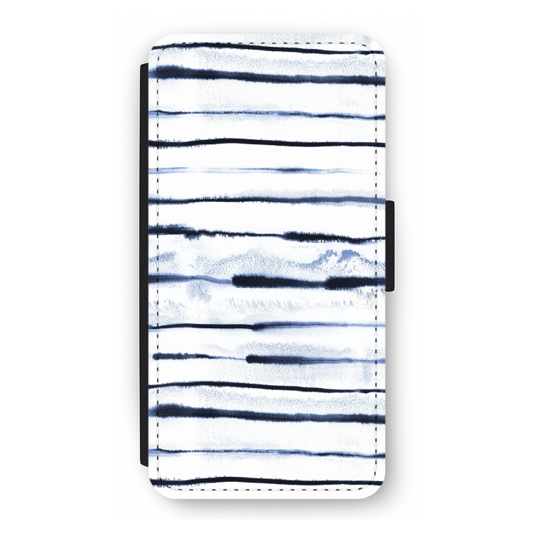 Ink Stripes: iPhone 12 Pro Flip Hoesje
