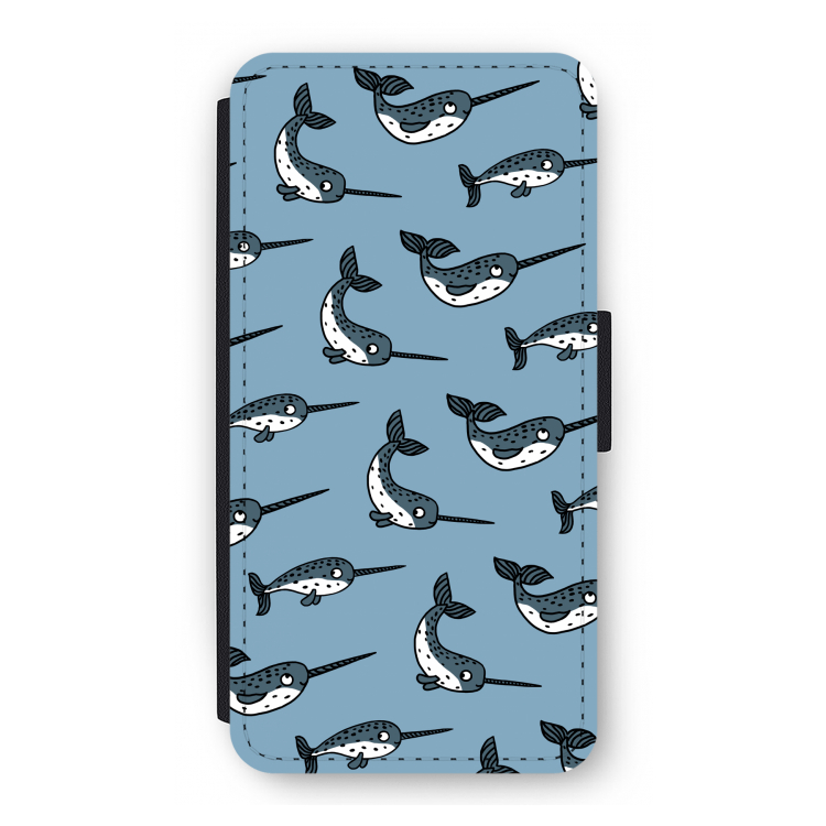 Narwhal: iPhone 12 Pro Flip Hoesje