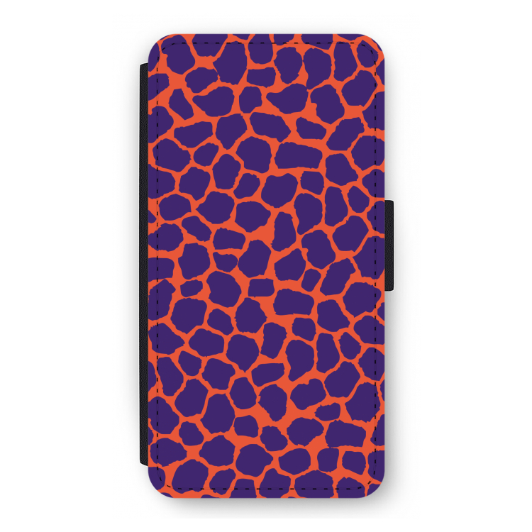 Purple Giraffe: iPhone 12 Pro Flip Hoesje