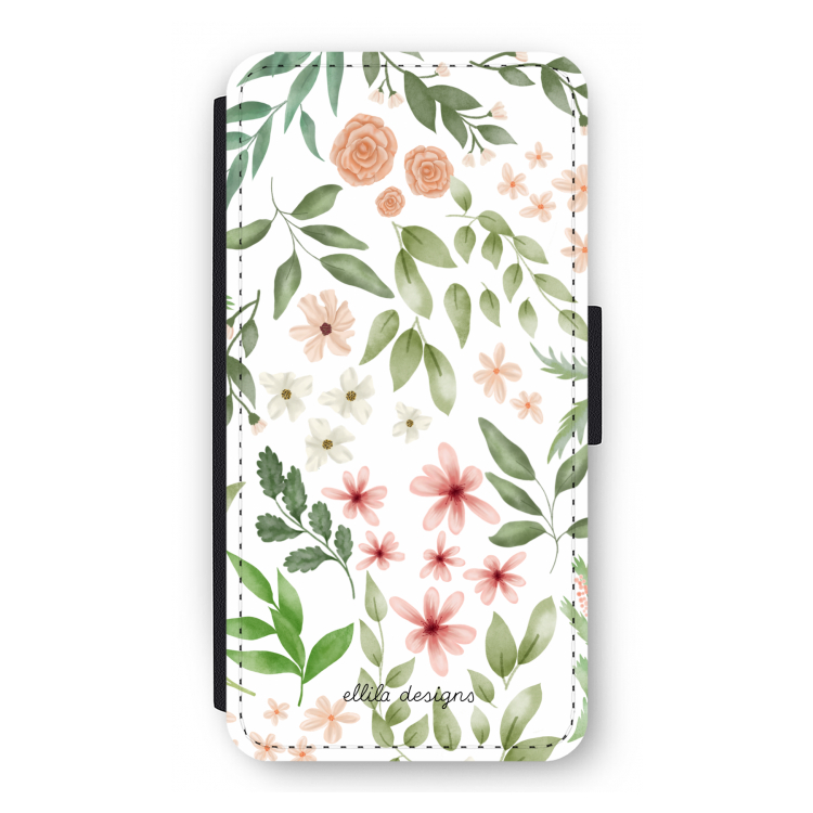 Botanical sweet flower heaven: iPhone 12 Pro Flip Hoesje