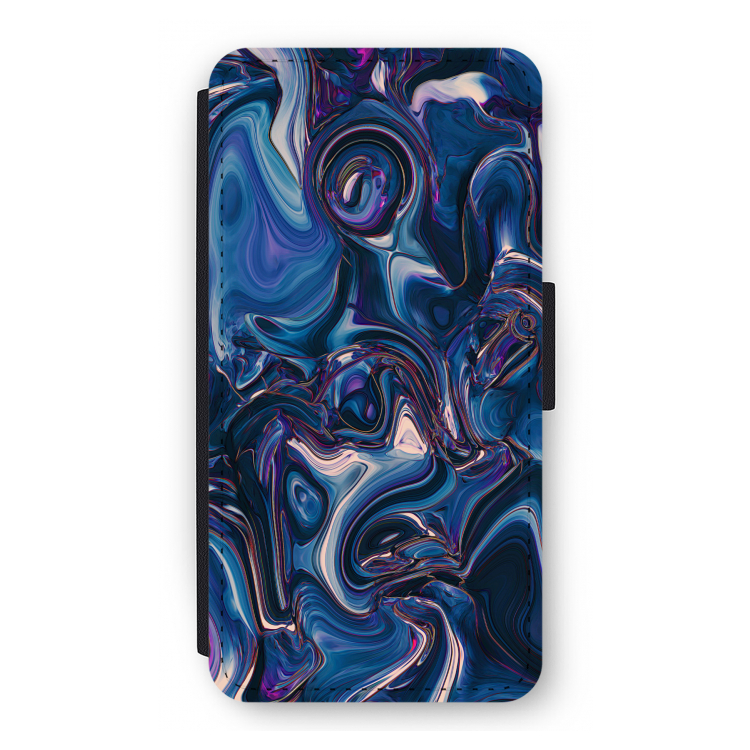 Mirrored Mirage: iPhone 12 Pro Flip Hoesje