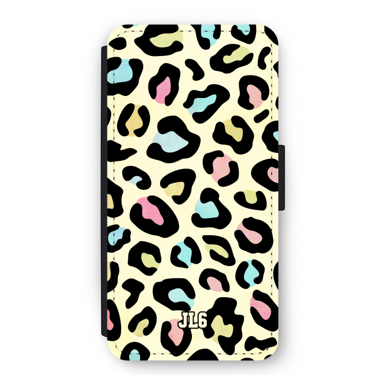 Leopard pattern: iPhone 12 Pro Flip Hoesje