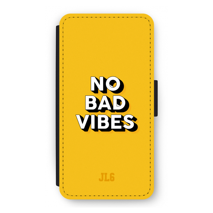 No Bad Vibes: iPhone 12 Pro Flip Hoesje