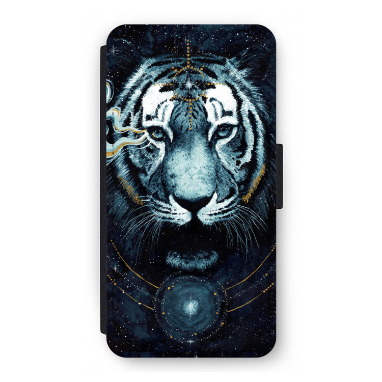 Darkness Tiger: iPhone 12 Pro Flip Hoesje