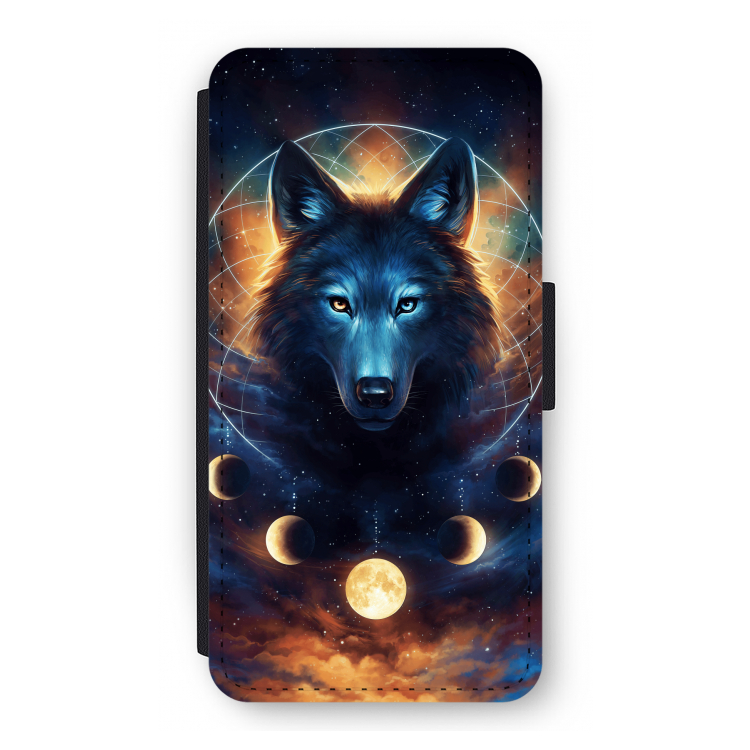 Wolf Dreamcatcher: iPhone 12 Pro Flip Hoesje