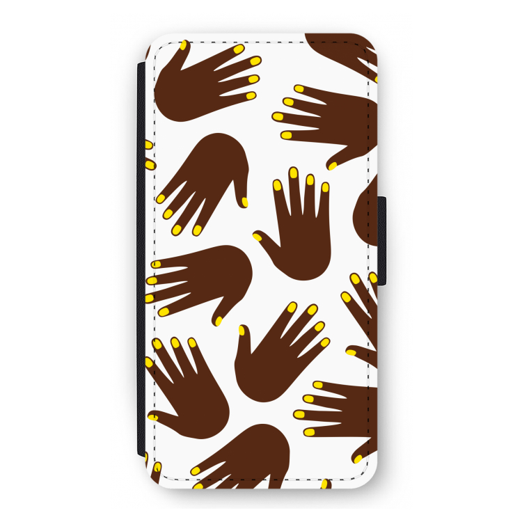 Hands dark: iPhone 12 Pro Flip Hoesje