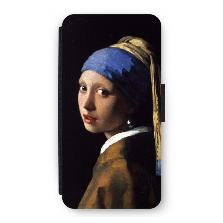 The Pearl Earring: iPhone 12 Pro Flip Hoesje
