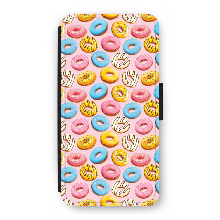 Pink donuts: iPhone 12 Pro Flip Hoesje