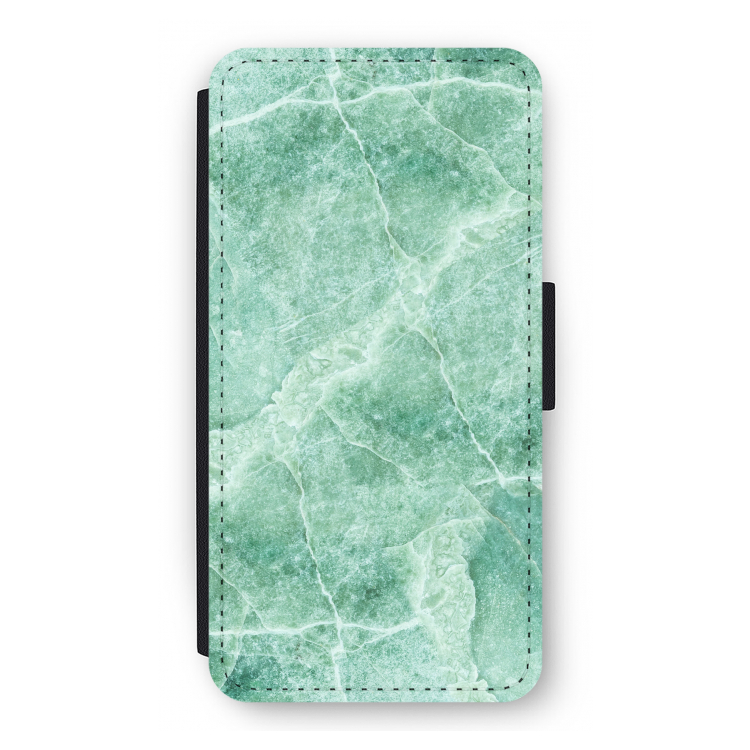 Groen marmer: iPhone 12 Pro Flip Hoesje