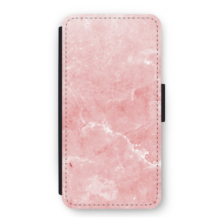 Roze marmer: iPhone 12 Pro Flip Hoesje