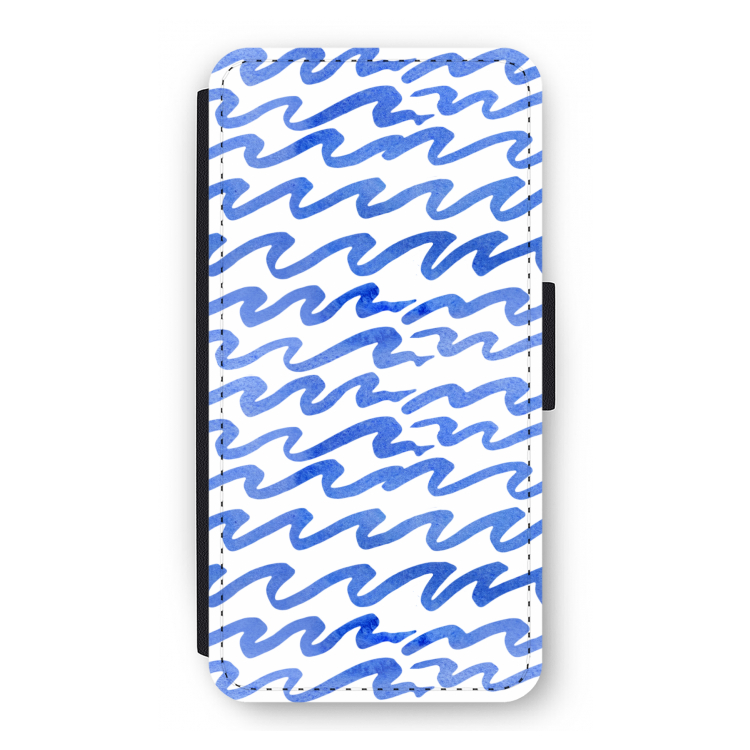 Blauwe golven: iPhone 12 Pro Flip Hoesje
