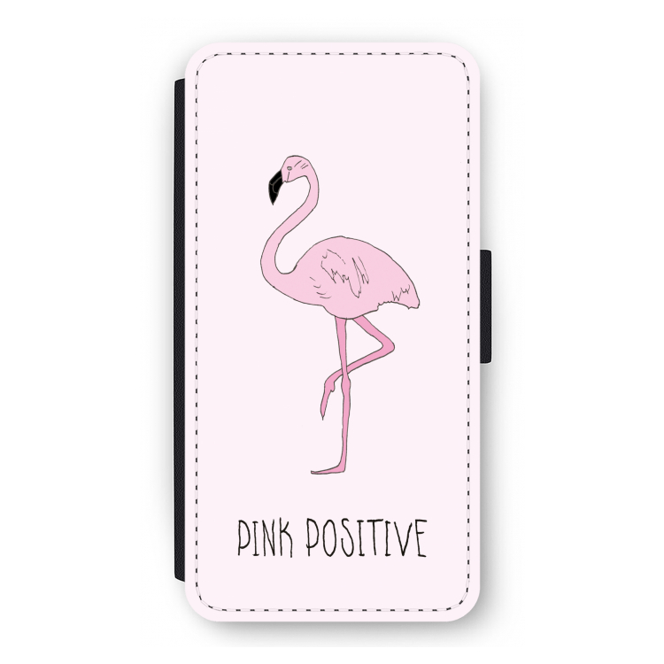 Pink positive: iPhone 12 Pro Flip Hoesje