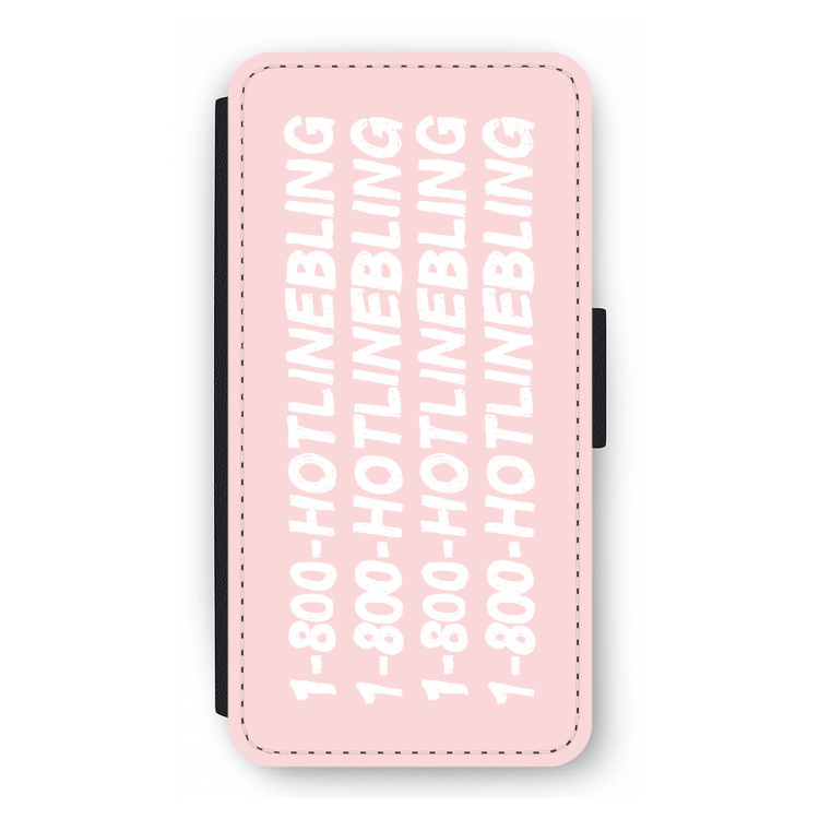 Hotline bling pink: iPhone 12 Pro Flip Hoesje