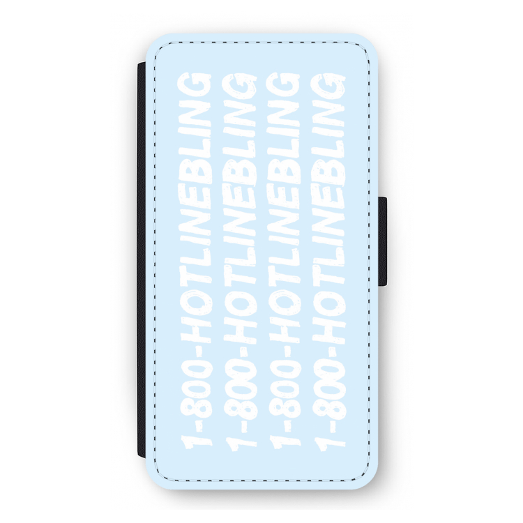 Hotline bling blue: iPhone 12 Pro Flip Hoesje