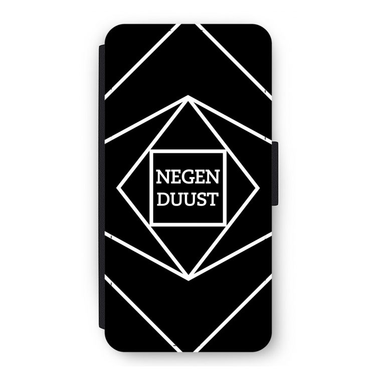 Negenduust geometrisch: iPhone 12 Pro Flip Hoesje