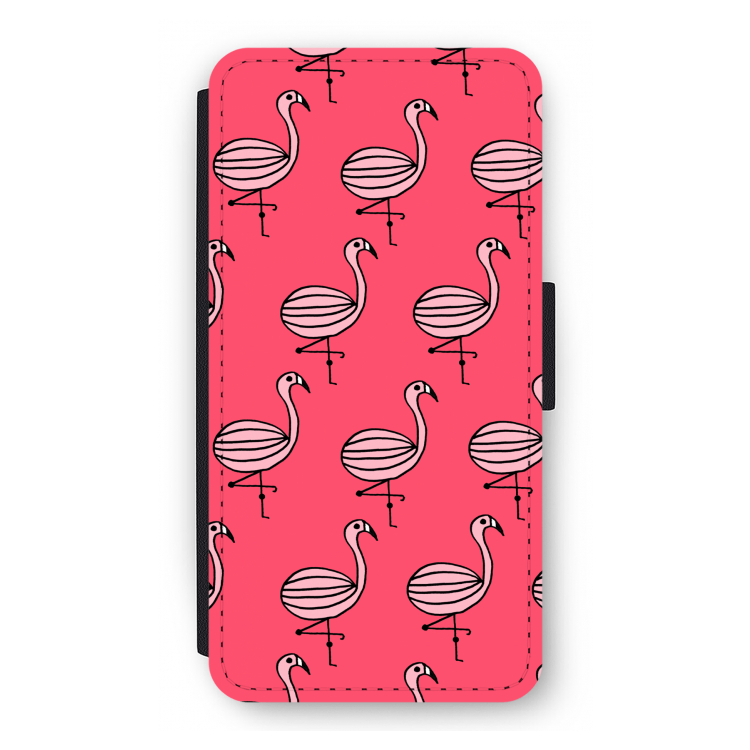 Flamingo: iPhone 12 Pro Flip Hoesje