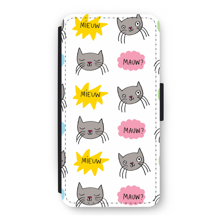 Meow: iPhone 12 Pro Flip Hoesje