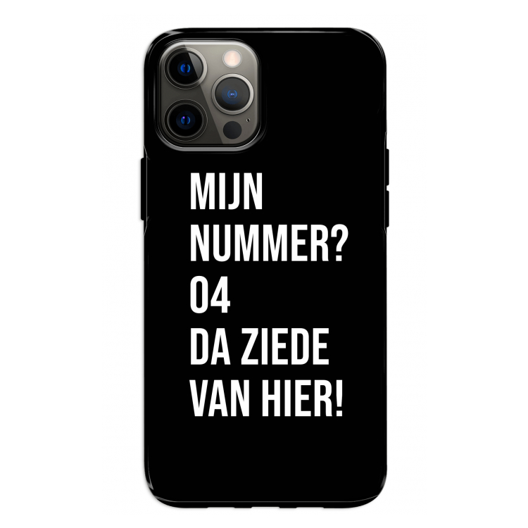Da ziede van hier - Zwart: iPhone 12 Pro Tough Case