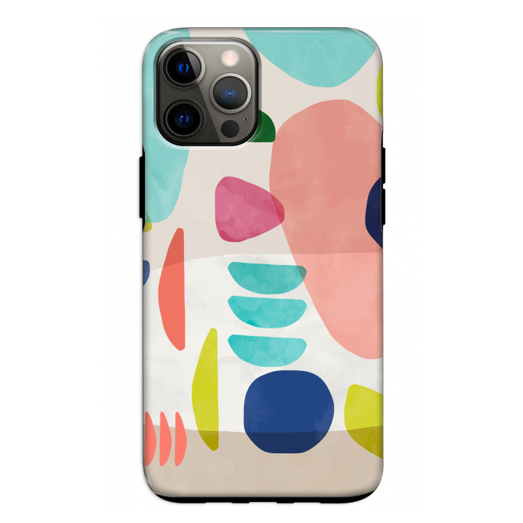 Bold Rounded Shapes: iPhone 12 Pro Tough Case