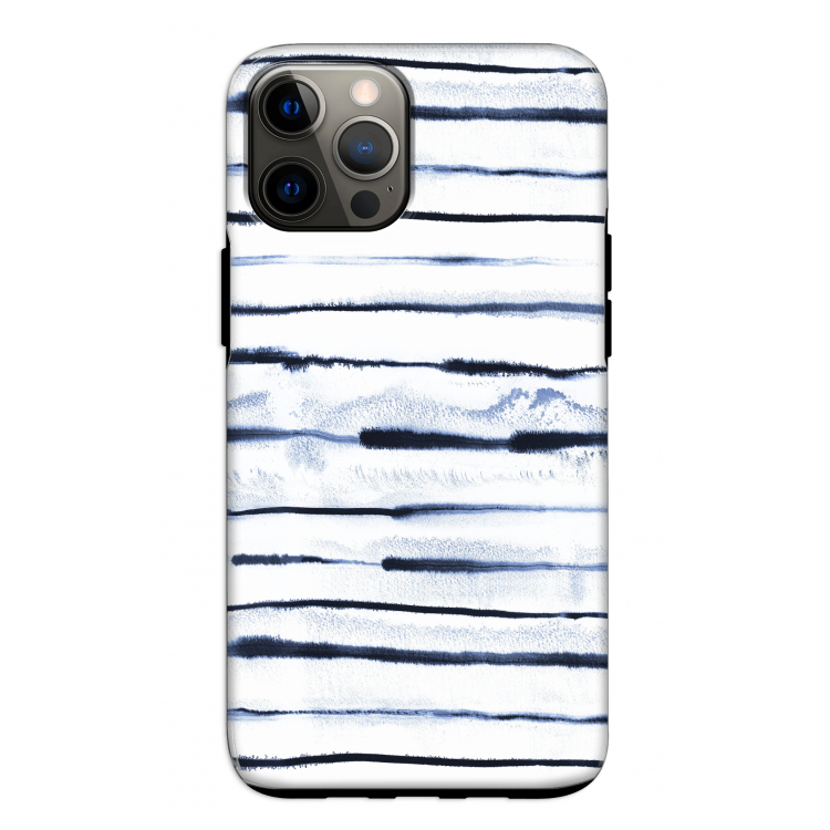Ink Stripes: iPhone 12 Pro Tough Case