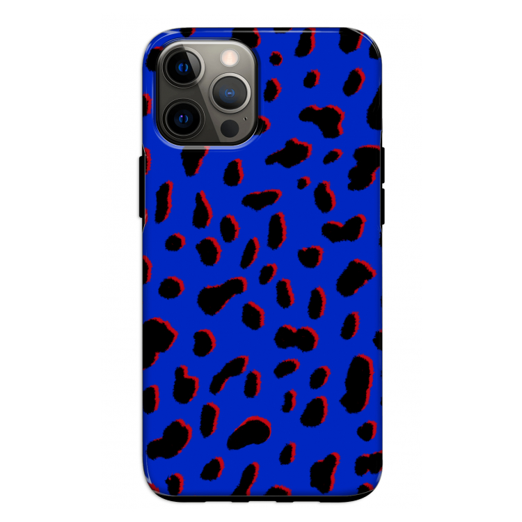 Blue Leopard: iPhone 12 Pro Tough Case
