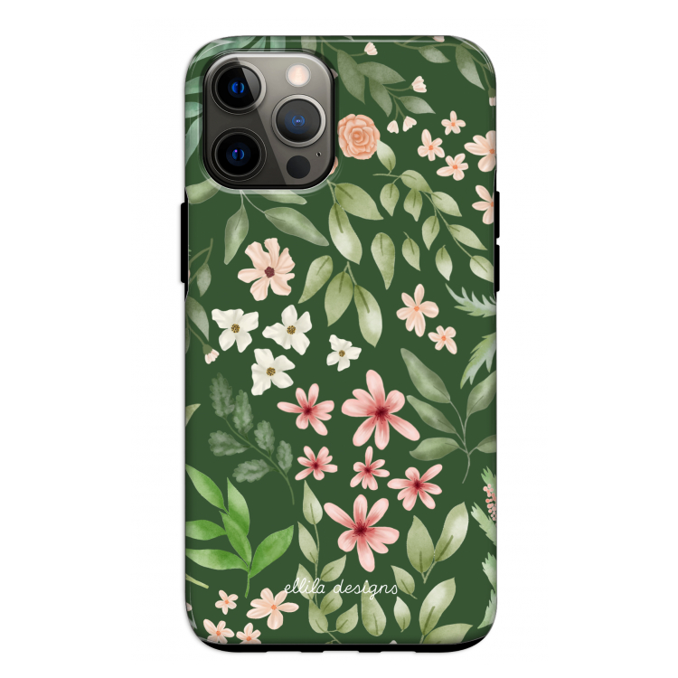 Botanical green sweet flower heaven: iPhone 12 Pro Tough Case